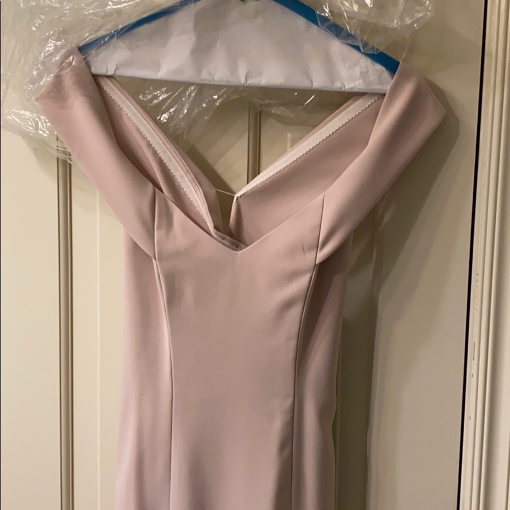 Blush colored dress!